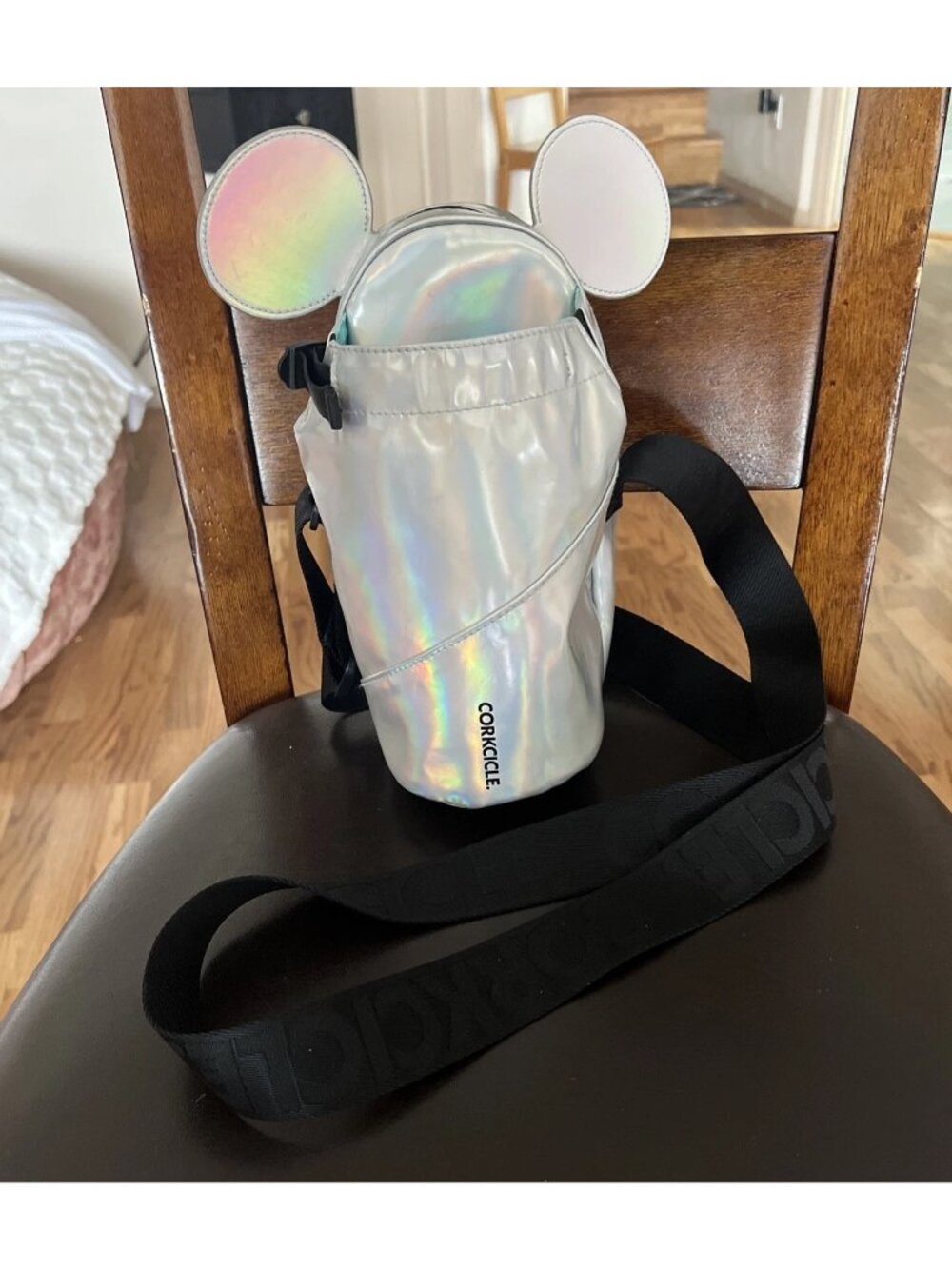 Disney 100 Corkcicle Sling Bag with Mickey Ears - Iridescent Great Condition